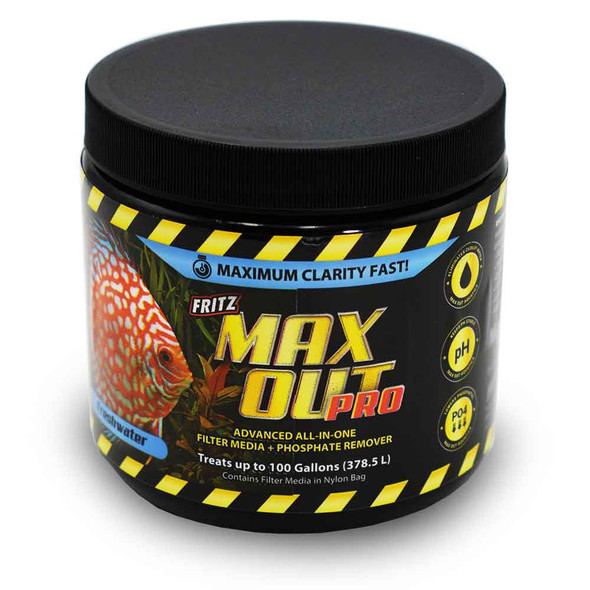 MAXOUT PRO Freshwater Filter Media + Phosphate Remover (16 oz) - Fritz